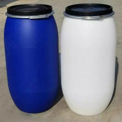 HDPE 55 جالون البلاستيك الأبيض برميل أسطواني ISO9001