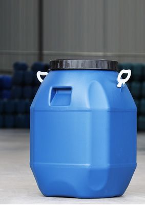 ماء برميل بلاستيكي طبل HDPE أزرق كيميائي برميل مربع FDA