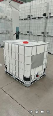 مادة كيميائية HDPE IBC Tank Square 1 Ton Plastic Tank White ISO9001