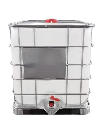 HDPE Chemical 1000L IBC Tank Plastic White لتخزين السوائل
