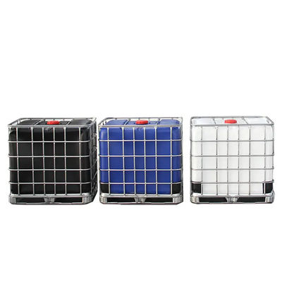 HDPE IBC 300 جالون كيماويات حمل الكيماويات أبيض / أسود