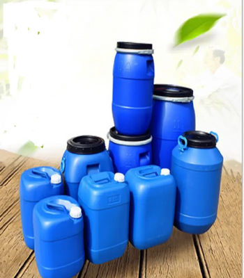 HDPE 125L أسطوانة بلاستيكية مفتوحة من الأعلى لتخزين اللون الأزرق المتين