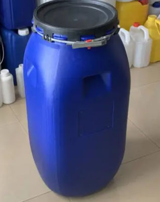 HDPE 60 لتر طبل بلاستيك أزرق مفتوح من الأعلى بلاستيك عديم الرائحة