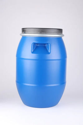 طبل زيت أزرق مستدير 30 لتر من البلاستيك HDPE مع غطاء متين