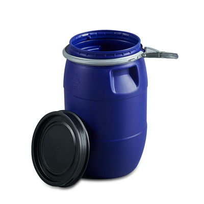 OEM / ODM طبل بلاستيكي مفتوح الرأس HDPE بلاستيك دلو أزرق مقاوم للقلويات