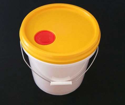 HDPE البلاستيك الطلاء سطل جولة سطل المياه البلاستيكية المغلقة مع مقبض الغطاء