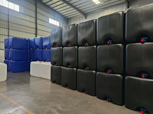 1000 لتر IBC الفولاذ المغلف قفص خارجي والحاوية الداخلية السوداء للصناعة الكيميائية