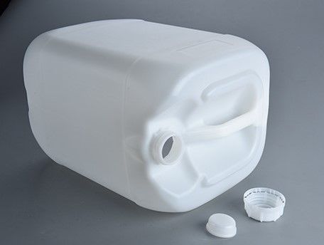 بقعة 30L برميل بلاستيكي برميل مربع أبيض الصف الغذائي برميل كيميائي جيد الختم HDPE برميل حمض والقلي التآكل